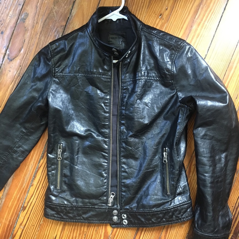 Gap leather moto jacket